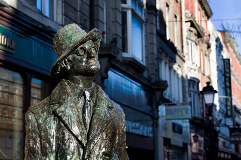James Joyce statue north-earl street Dublin