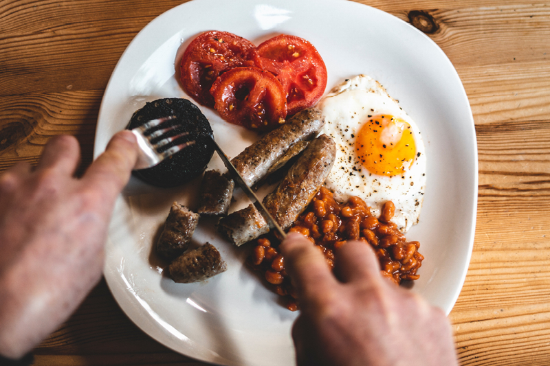 A full Irish fry up