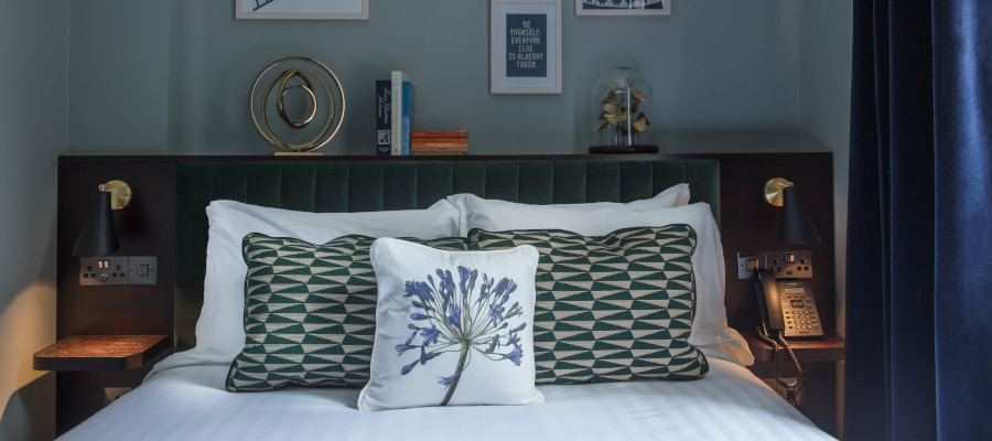 Modern style interior of Wilder Townhouse bedroom