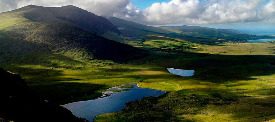 View of Conor Pass in the Dingle Peninsula