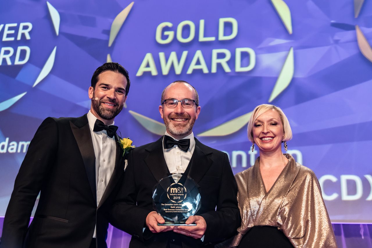 Stephen Meehan accepting Gold M_IT 2019