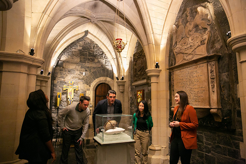 A group in Christ Church Cathedral, Dublin