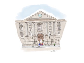 Liza Donnelly sketch of Temple Bar pub