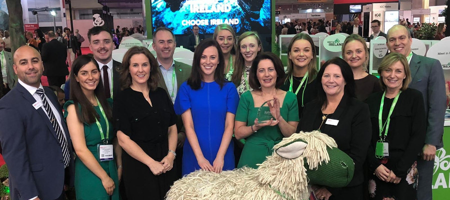 Group shot of the Meet in Ireland team at their IBTM 2019 stand
