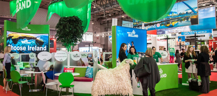 The Meet in Ireland team exhibit at a trade conference