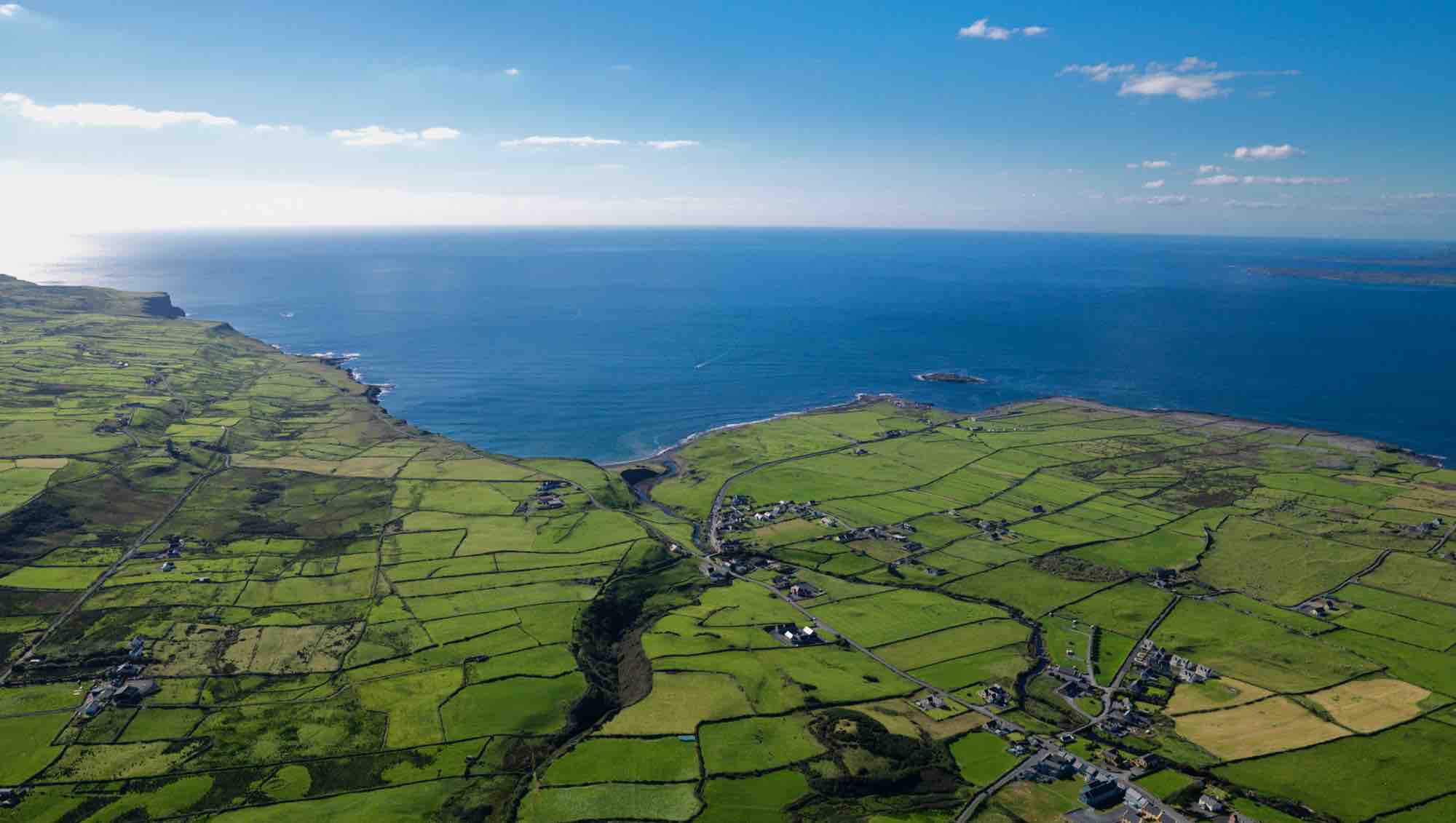 Aerial view of Shannon coast