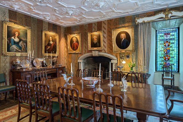 Dining Room in Huntington Castle, Clonegal, Co. Carlow