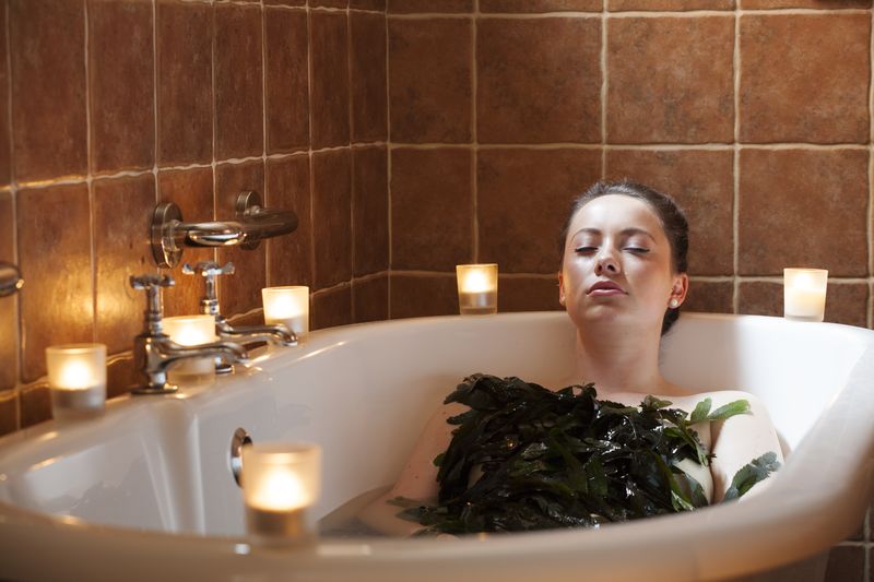 Seaweed bath at the Voya spa in Sligo
