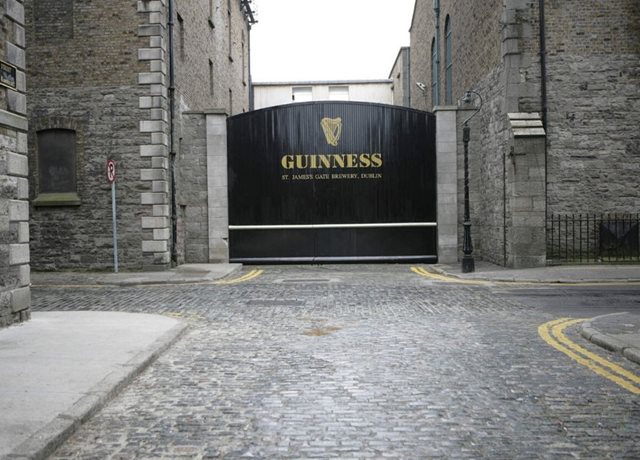 The iconic Guinness Brewery gates