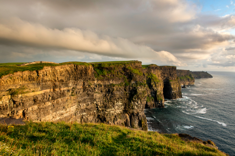 Photograph of the cliffs of moher