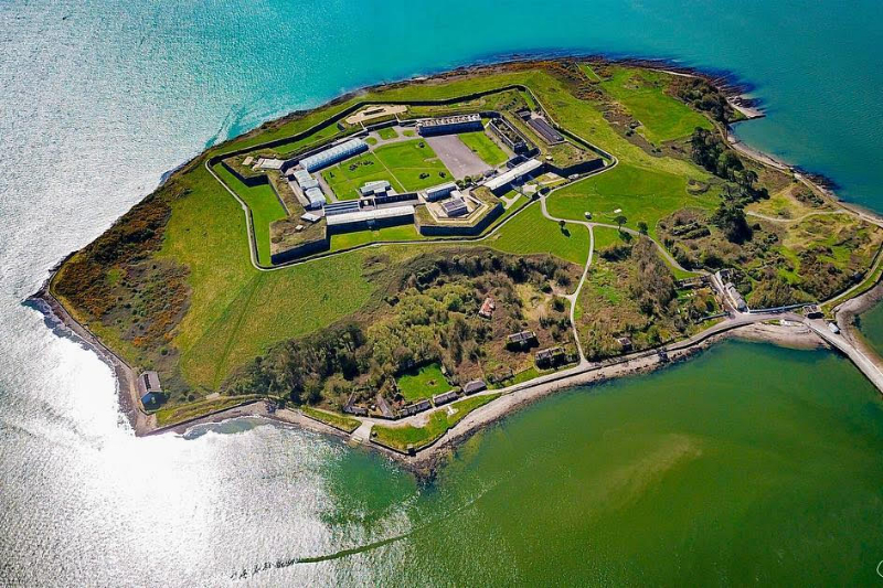 Spike island in the sunshine