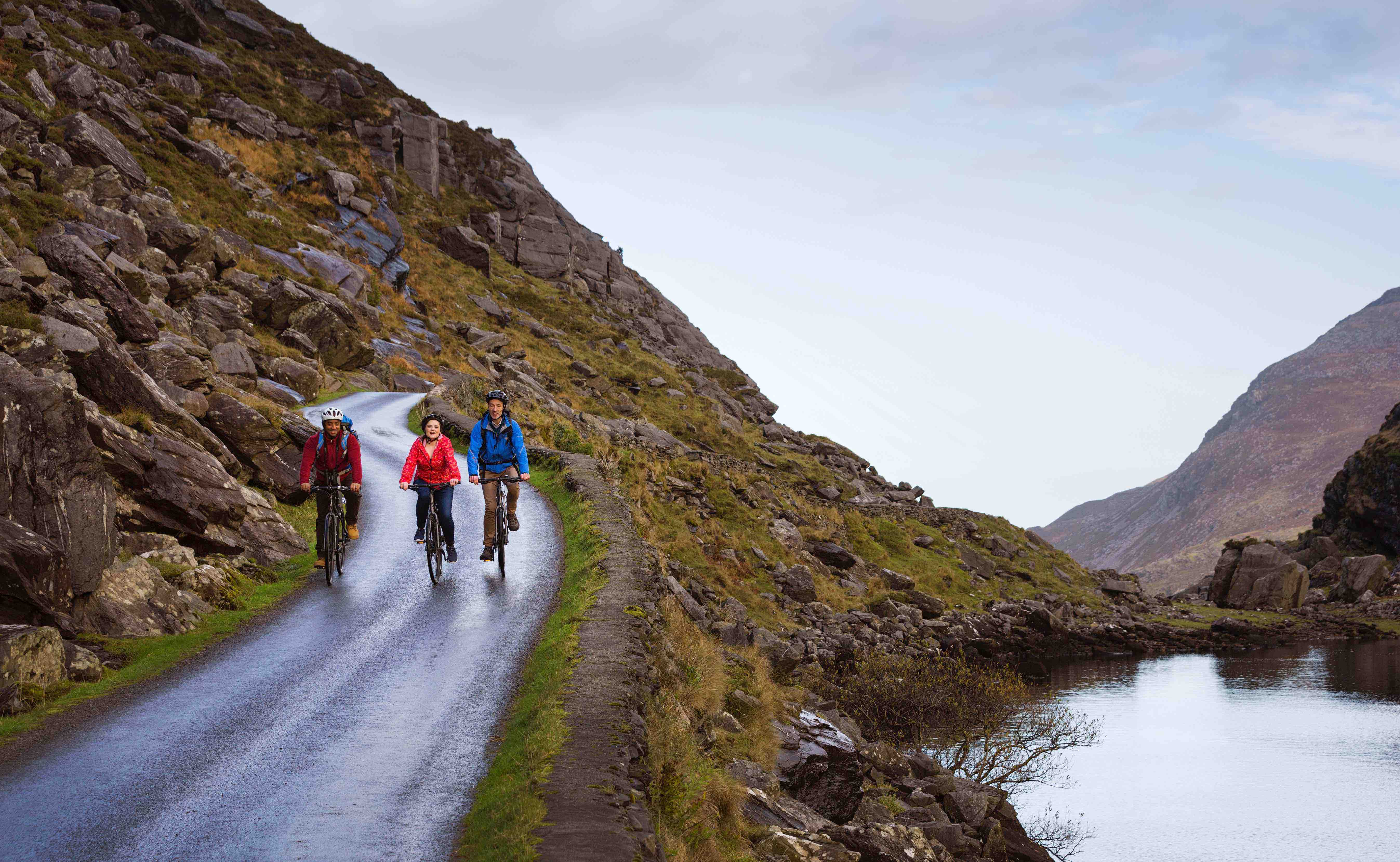 Cyclists in the Gap of Dunloe