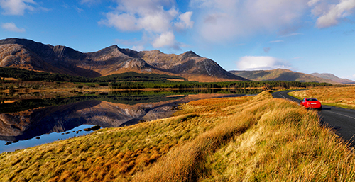 A stunning view in Connemara on the Wild Atlantic Way