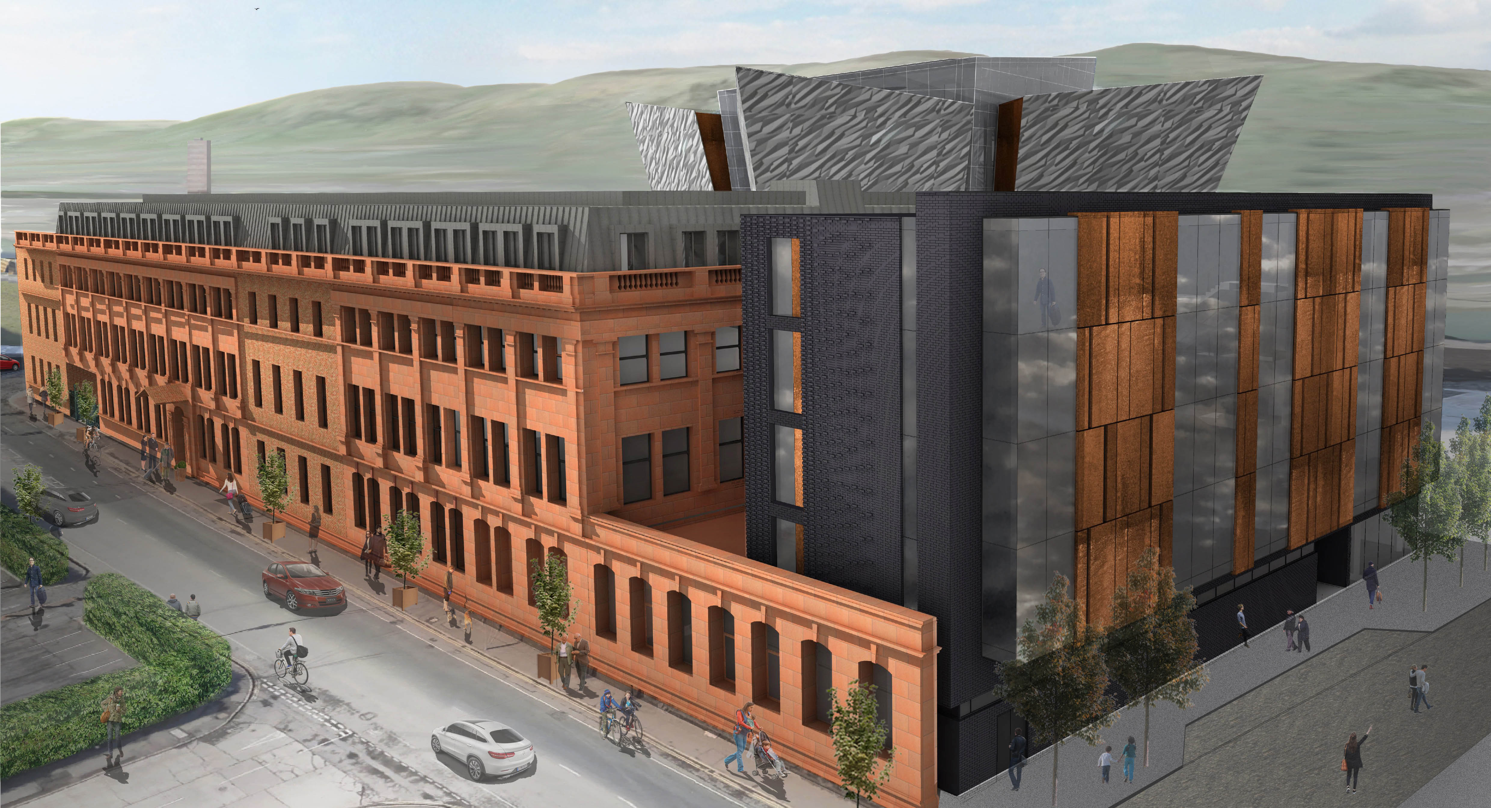 Elevation from Queens Road Development